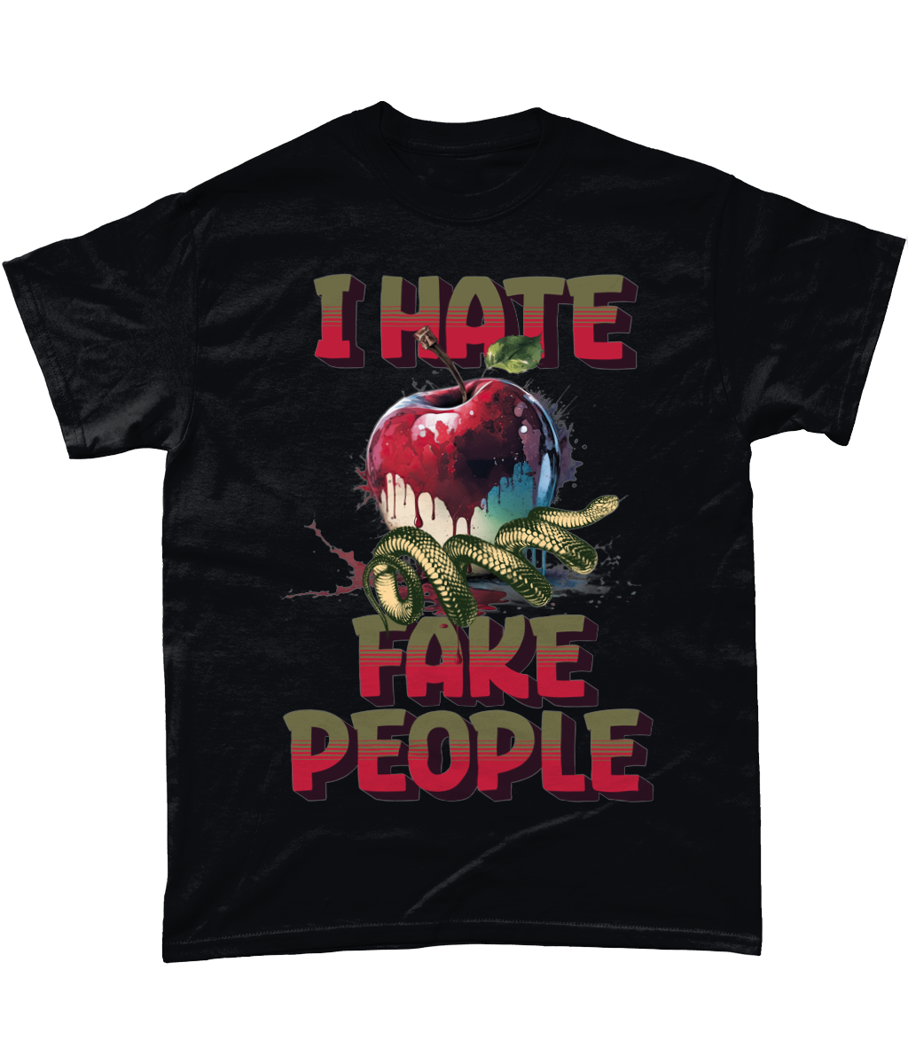 I hate people graphic tee funny Cotton T-Shirt