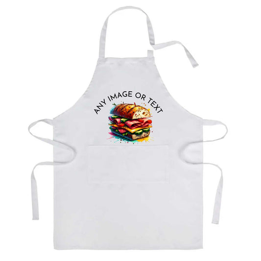 Personalised Polyester Apron: Ideal for Cooking, Art, Schools, and More