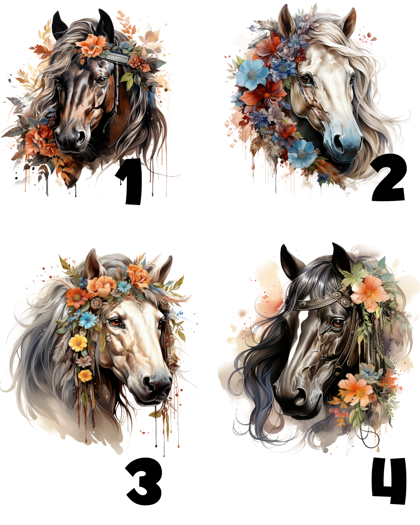Horse lover gift 10 horses choice personalised mug