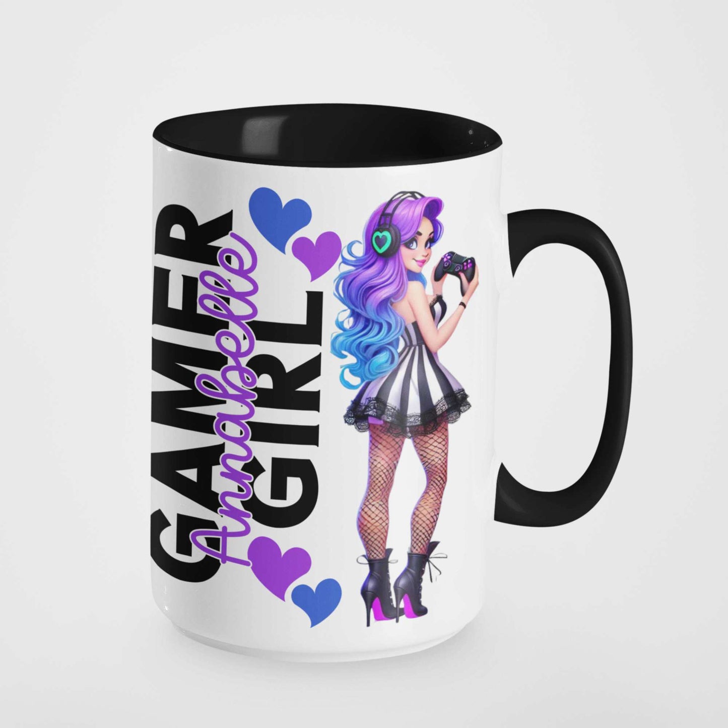 Gamer Girl Mug or Tumbler with Custom Name โ Personalised Gift for Her | Gaming Mug & Tumbler | Perfect Gift for Gamer Girls
