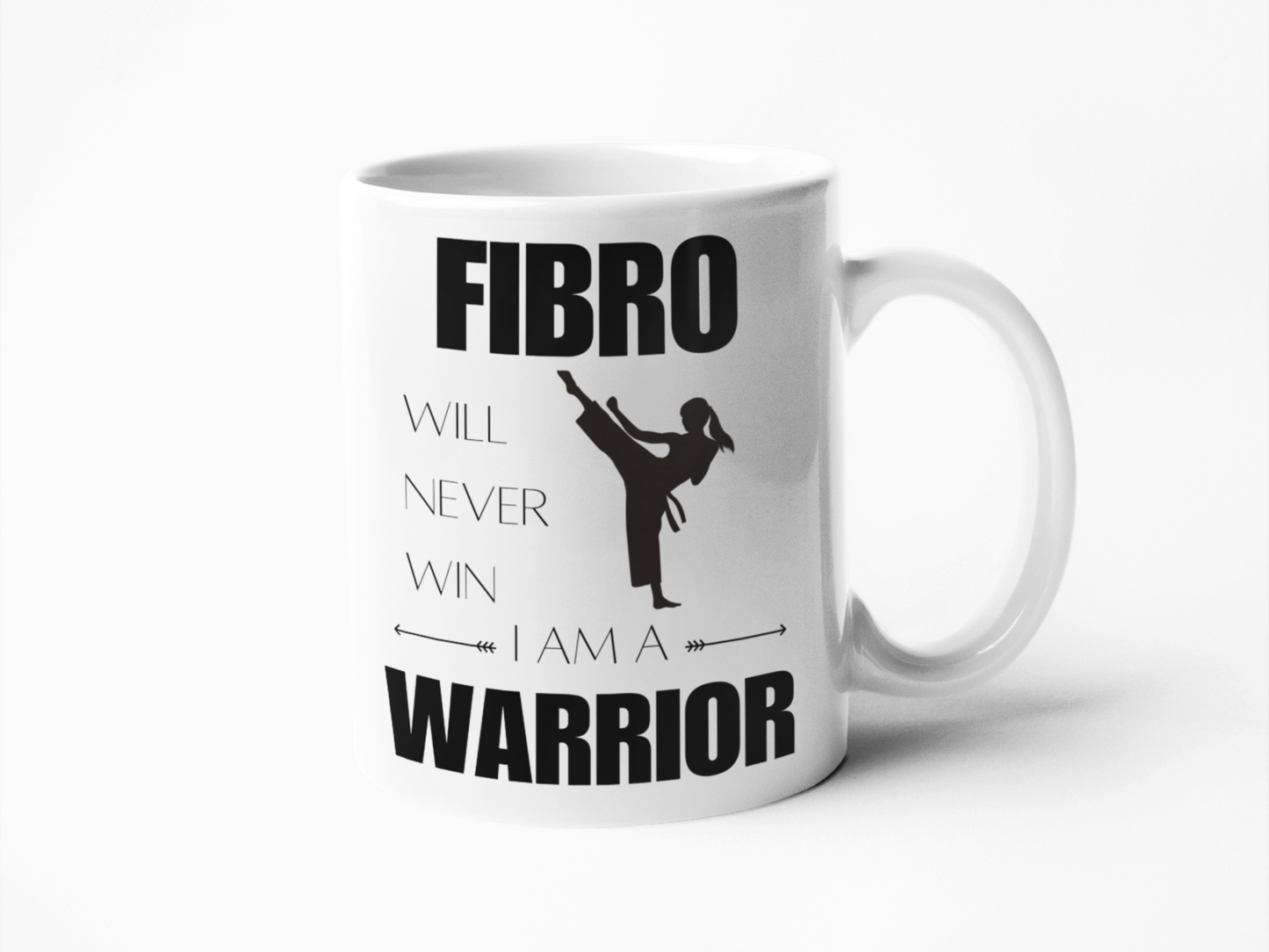 Fibromyalgia warrior coffee mug for women