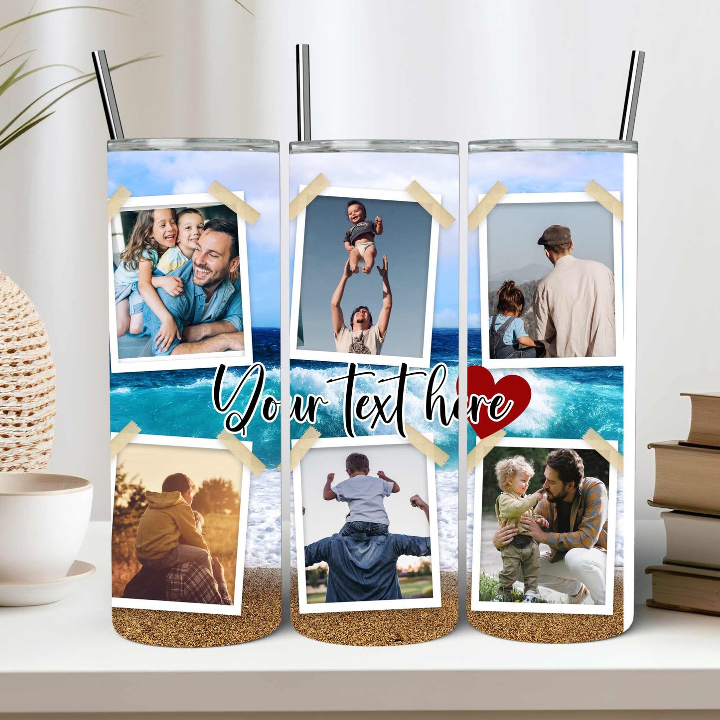 Custom Photo Tumbler 20oz - Personalized Stainless Steel Drinkware | Keeps Hot & Cold | Spill-Proof, Eco-Friendly, with Straw | Ideal Gift for All Occasions