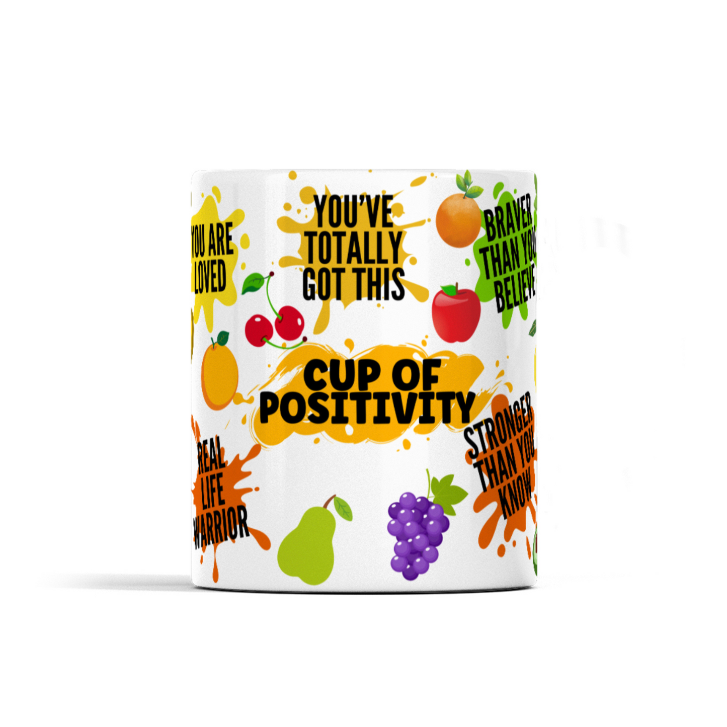 Positive affirmation quotes "cup of positivity" sentimental coffee mug