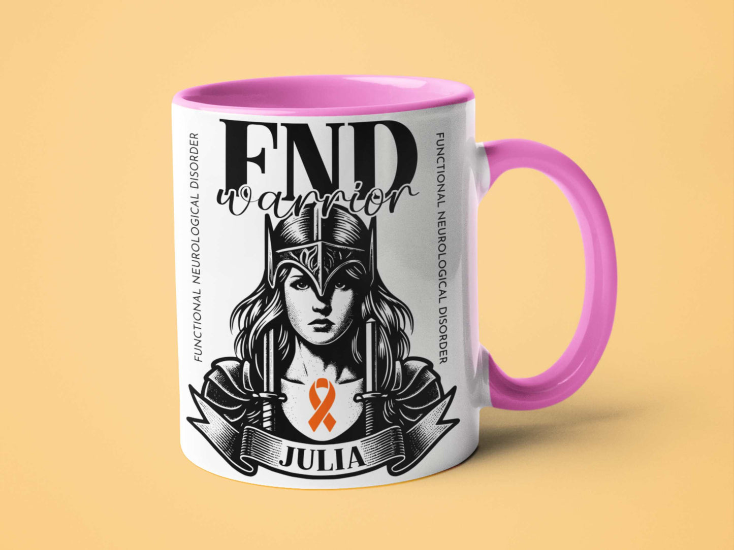 FND Warrior Personalised Mug - A Heartfelt Christmas, Mother's Day, Birthday Gift for Mum, Daughter, Sister, Nan, Auntie & Friends, Celebrating Strength and Awareness