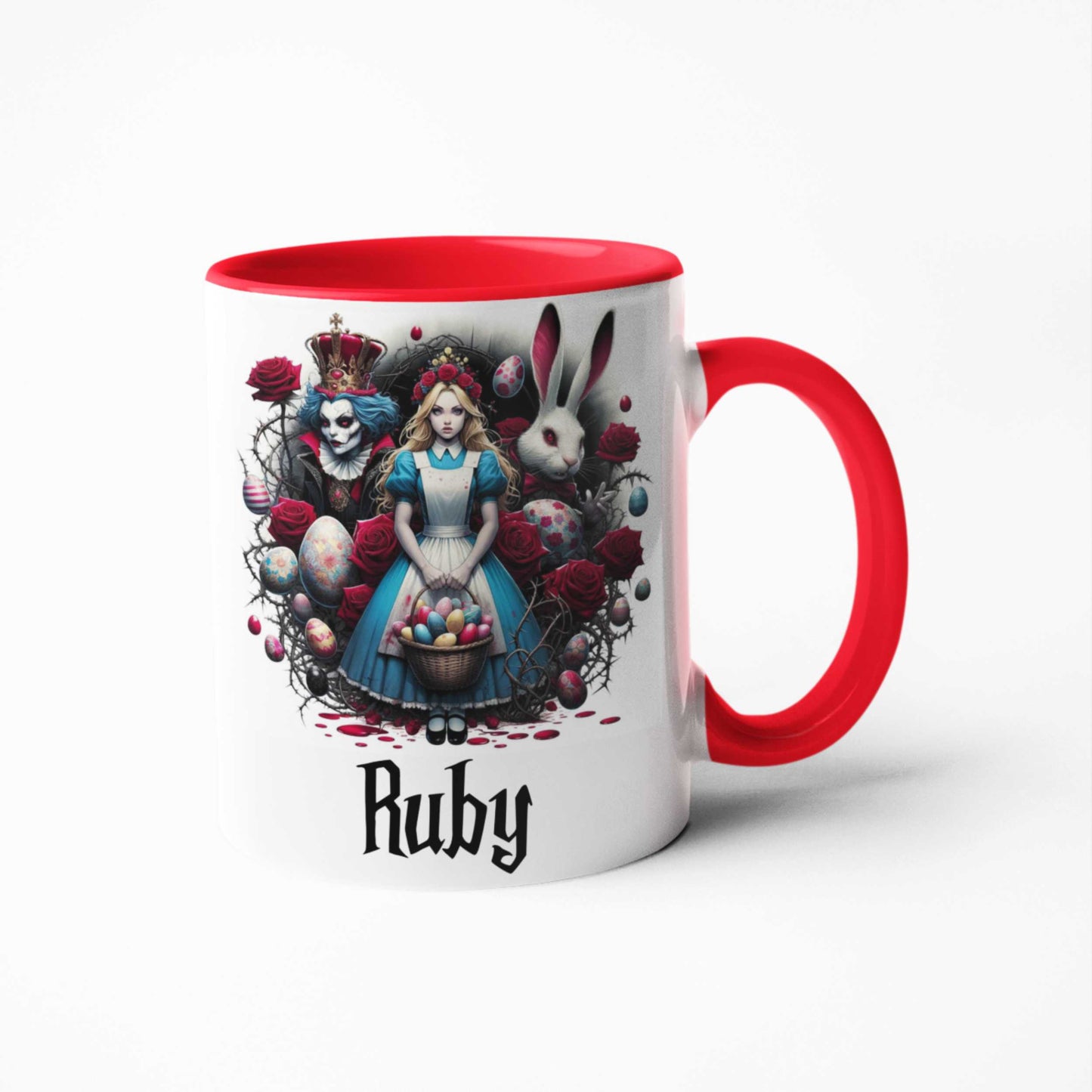 Easter Gifts | for Adults | for teens | Alice's Adventures in Wonderland | Big Coffee Mugs | Gothic Gifts | Roses and Thorns | Alternative Gifts
