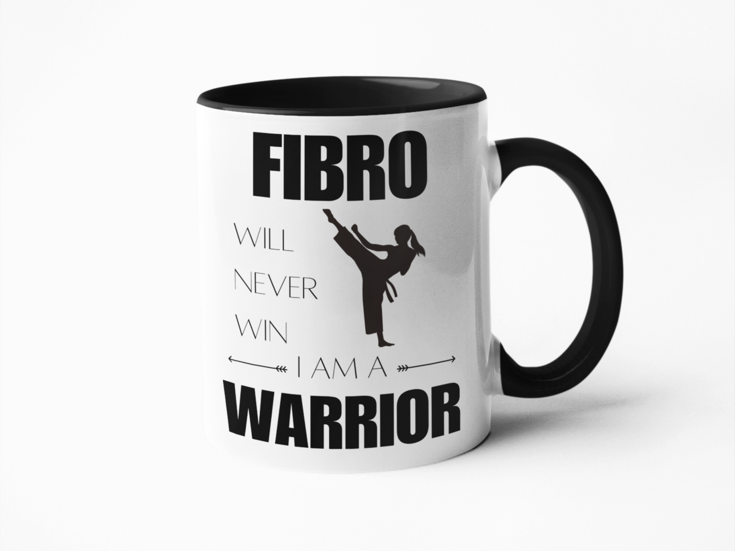 Fibromyalgia warrior coffee mug for women