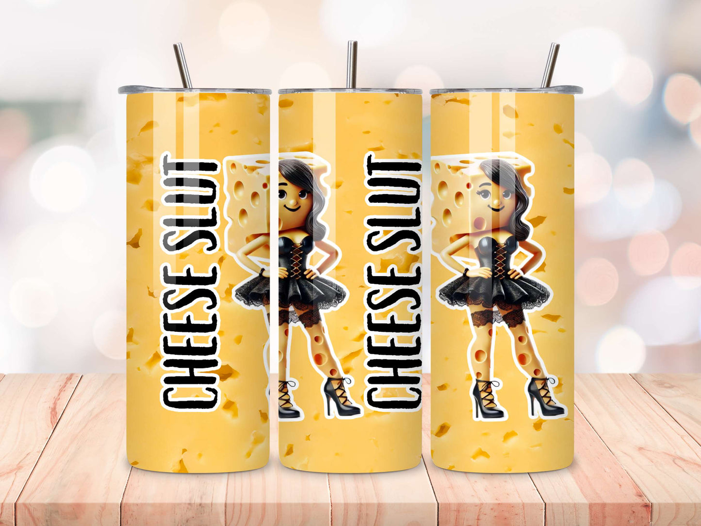 Cheese Slut Tumbler | Funny Cheese Gift | BDSM Travel Mug | Rude Foodie Cup | Insulated Tumbler | Naughty Drinkware | Cheese Lover Gift
