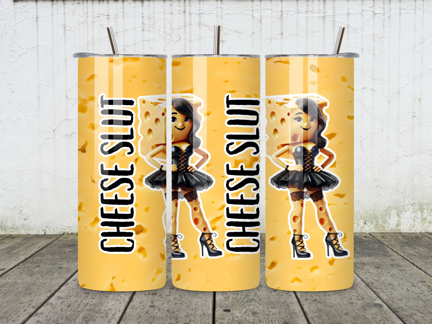 Cheese Slut Tumbler | Funny Cheese Gift | BDSM Travel Mug | Rude Foodie Cup | Insulated Tumbler | Naughty Drinkware | Cheese Lover Gift
