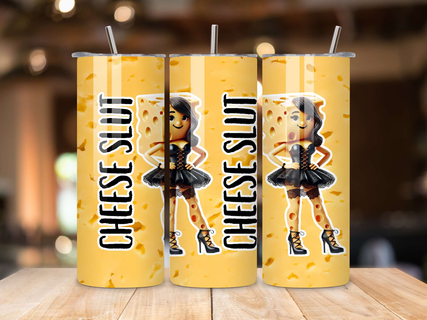 Cheese Slut Tumbler | Funny Cheese Gift | BDSM Travel Mug | Rude Foodie Cup | Insulated Tumbler | Naughty Drinkware | Cheese Lover Gift