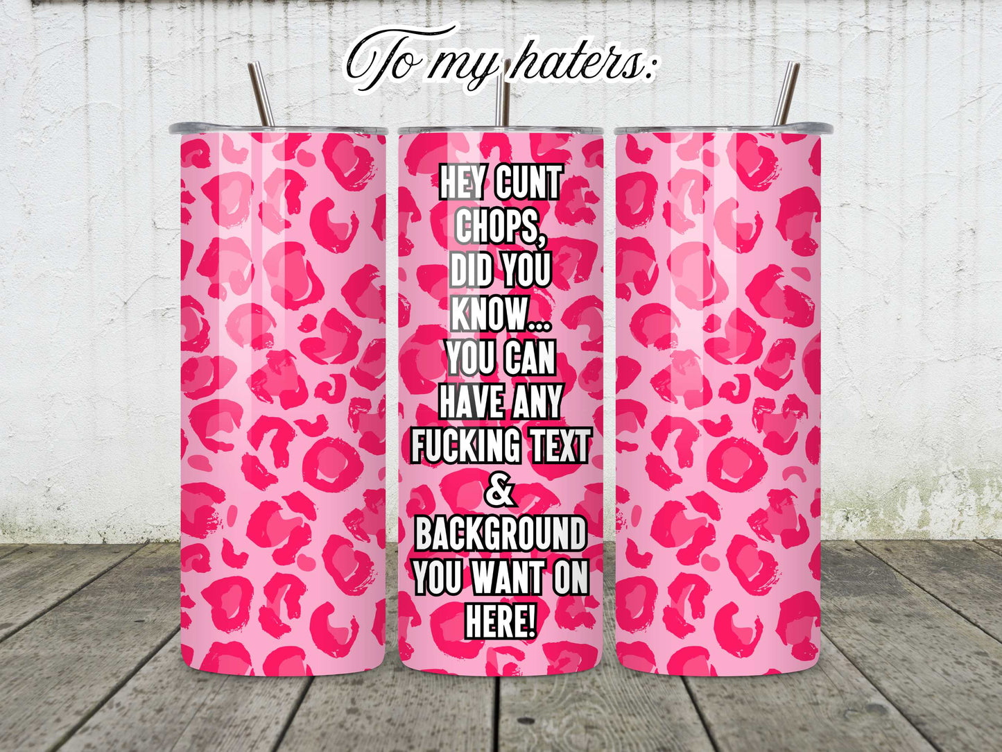 Custom made Mugs or Tumblers With Any Text or Photos