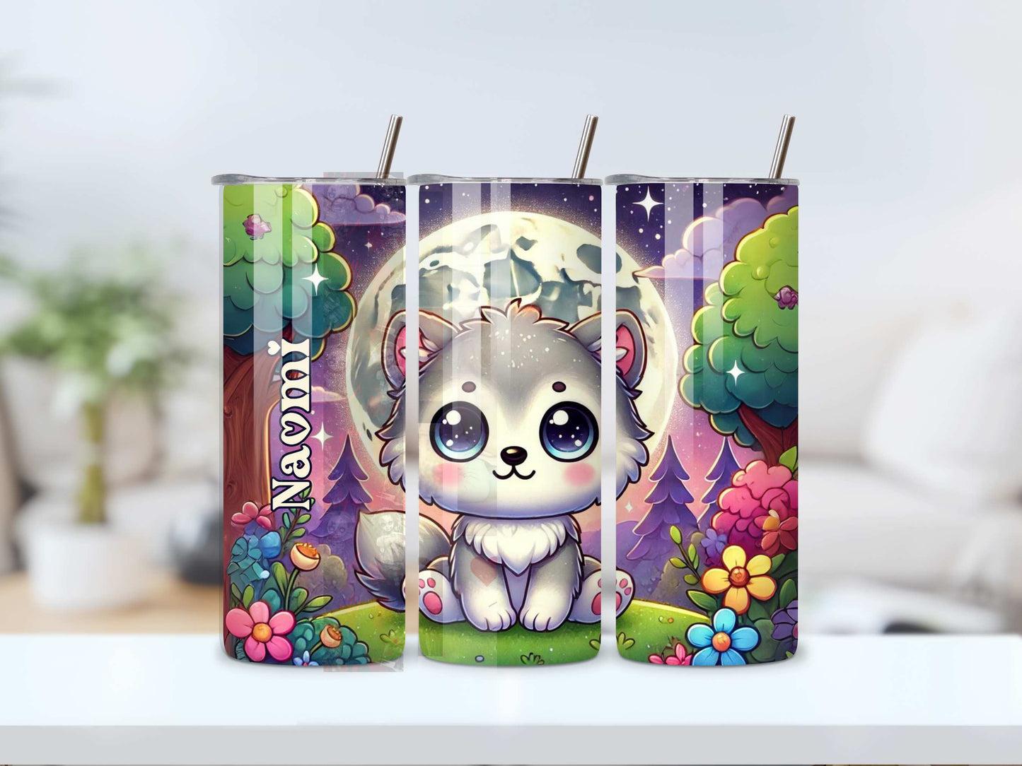 Wolf Tumbler β 20oz Stainless Steel, Keeps Drinks Hot & Cold kids adult birthday Christmas gift ideas 2024