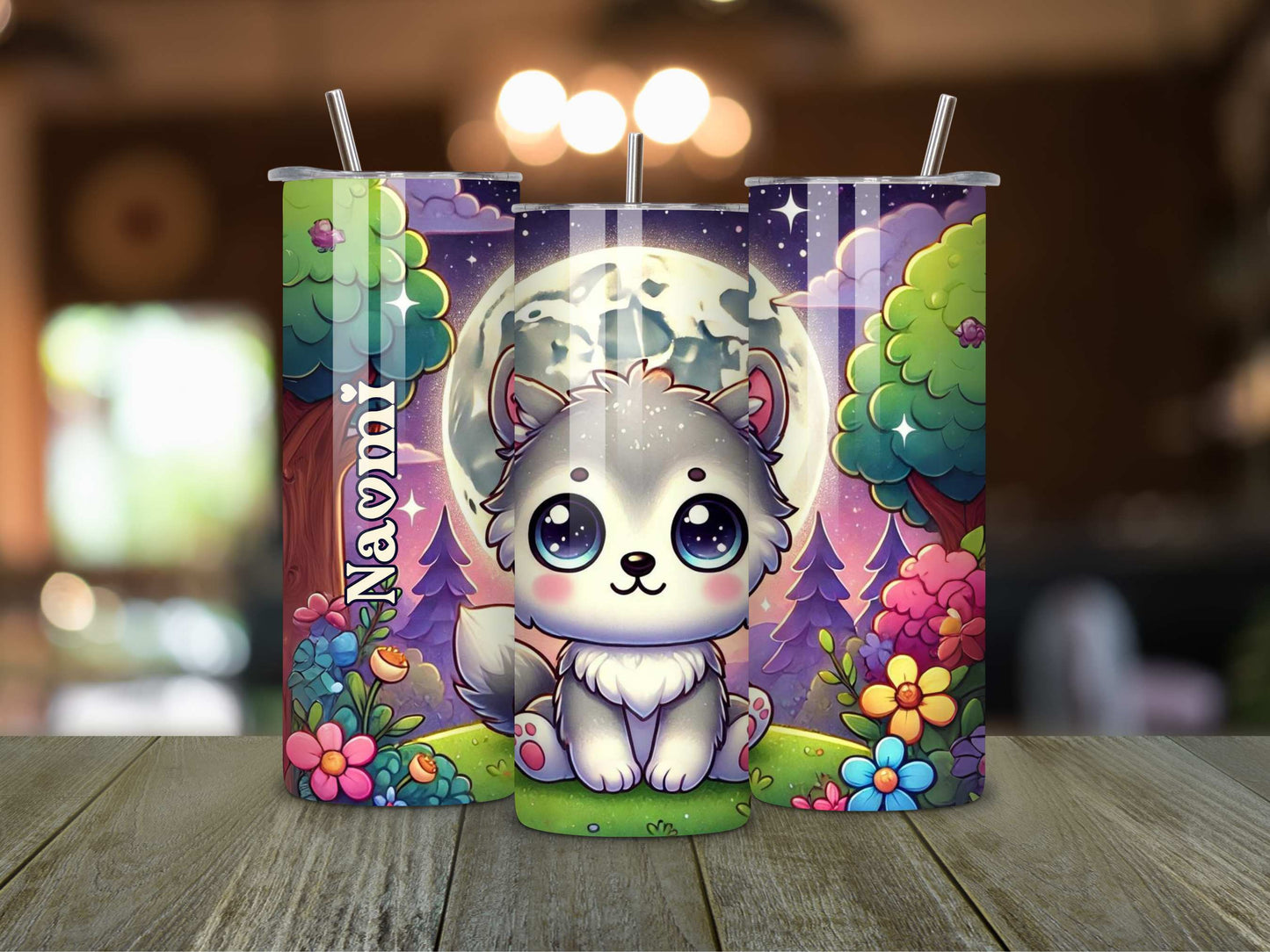 Wolf Tumbler β 20oz Stainless Steel, Keeps Drinks Hot & Cold kids adult birthday Christmas gift ideas 2024