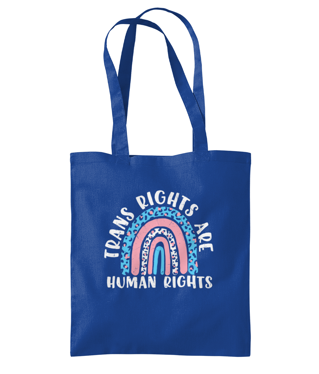 Trans rights are human rights tote bag