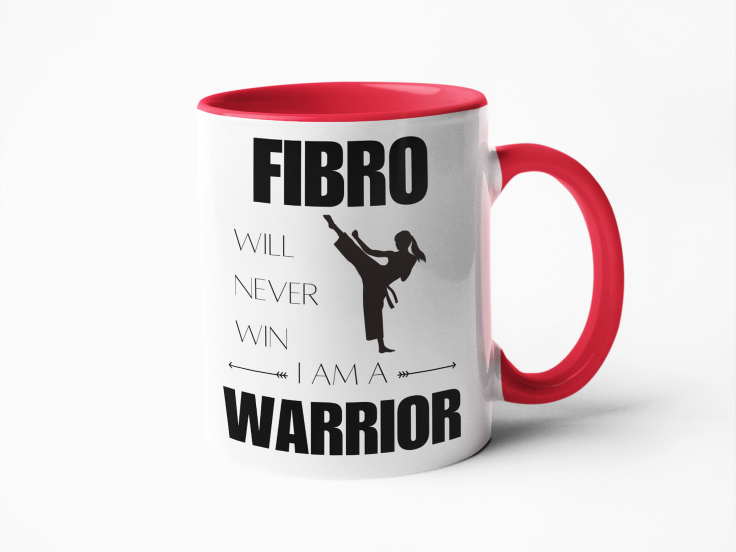 Fibromyalgia warrior coffee mug for women