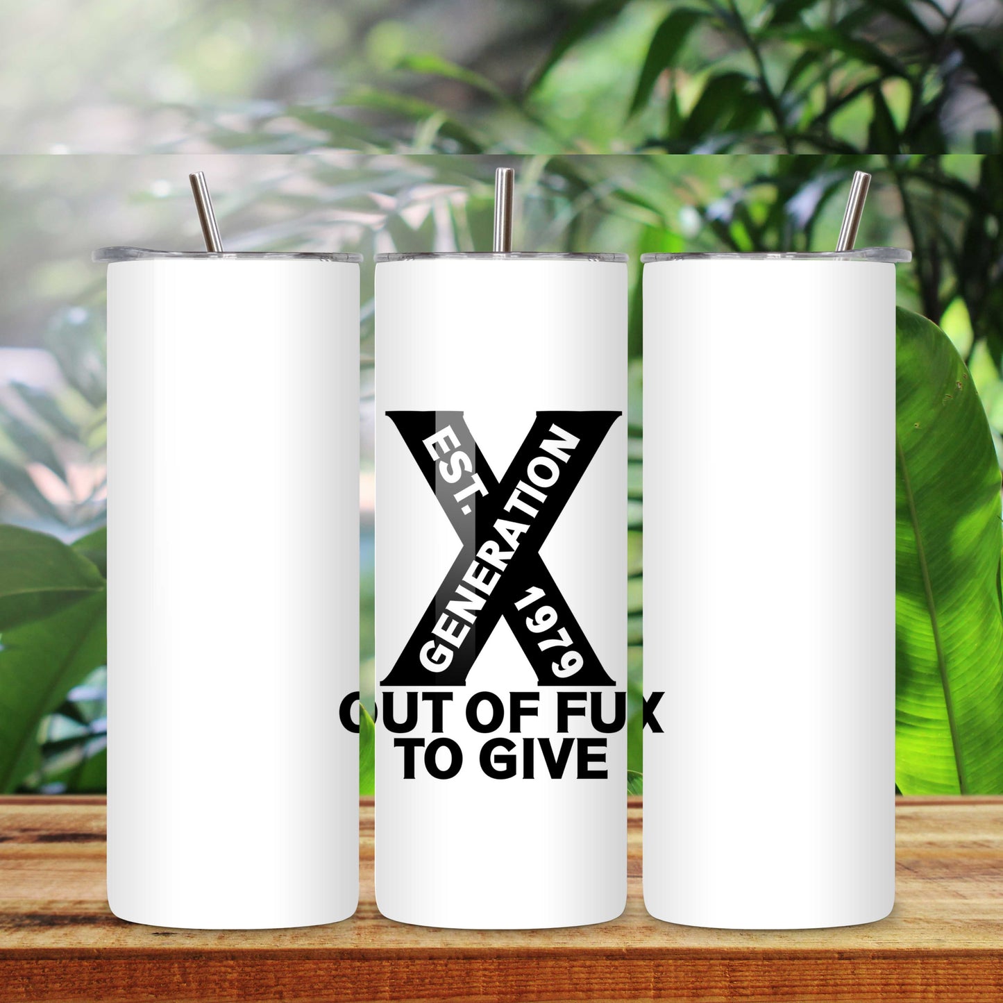Generation X Mug or Tumbler - any year - Out of Fux to Give, Funny British Gift, Retro Nostalgic Mug/Tumbler
