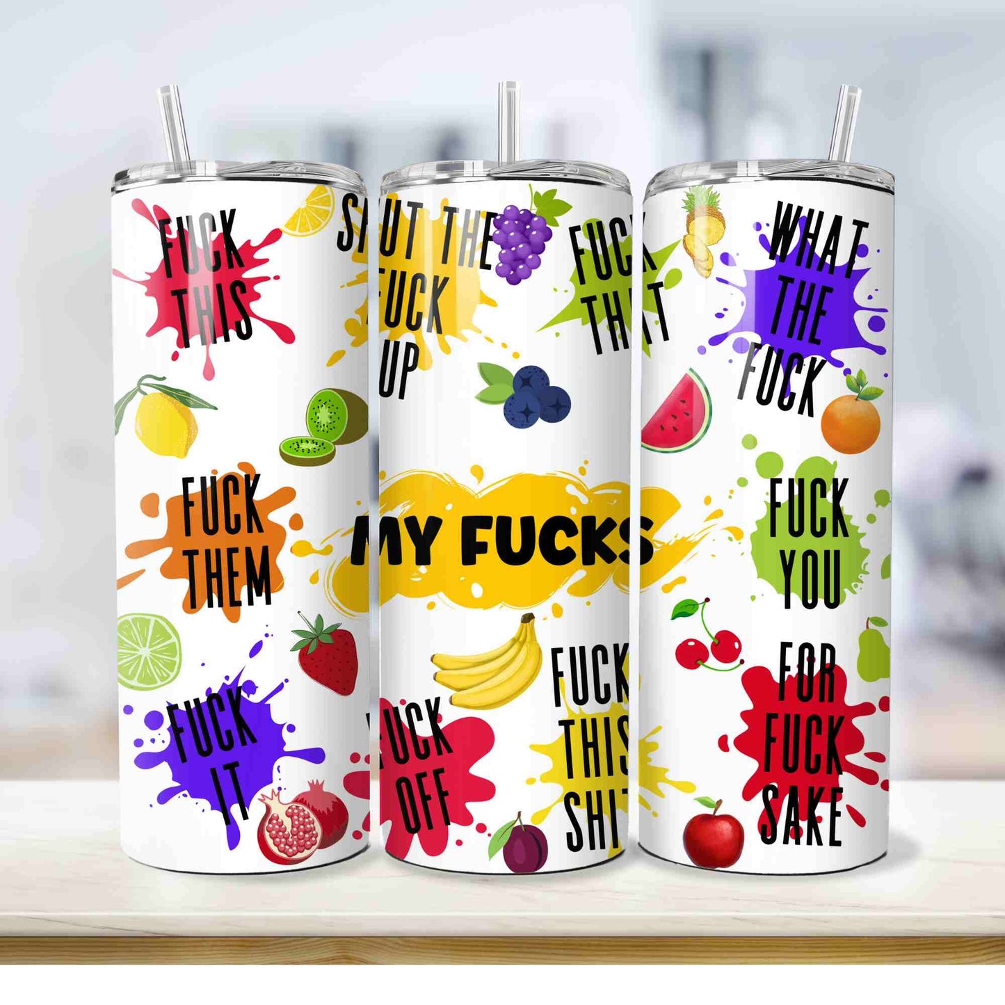 My fucks funny tumbler thermal insulated travel mug
