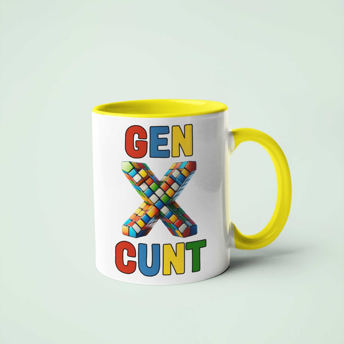 GEN X CUNT Mug - Funny Mug, Sarcastic Humour, Gen X Gift, Novelty Coffee Mug, Personalised Mug