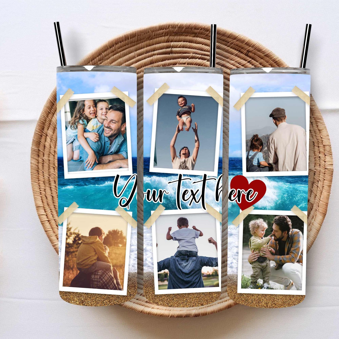 Custom Photo Tumbler 20oz - Personalized Stainless Steel Drinkware | Keeps Hot & Cold | Spill-Proof, Eco-Friendly, with Straw | Ideal Gift for All Occasions
