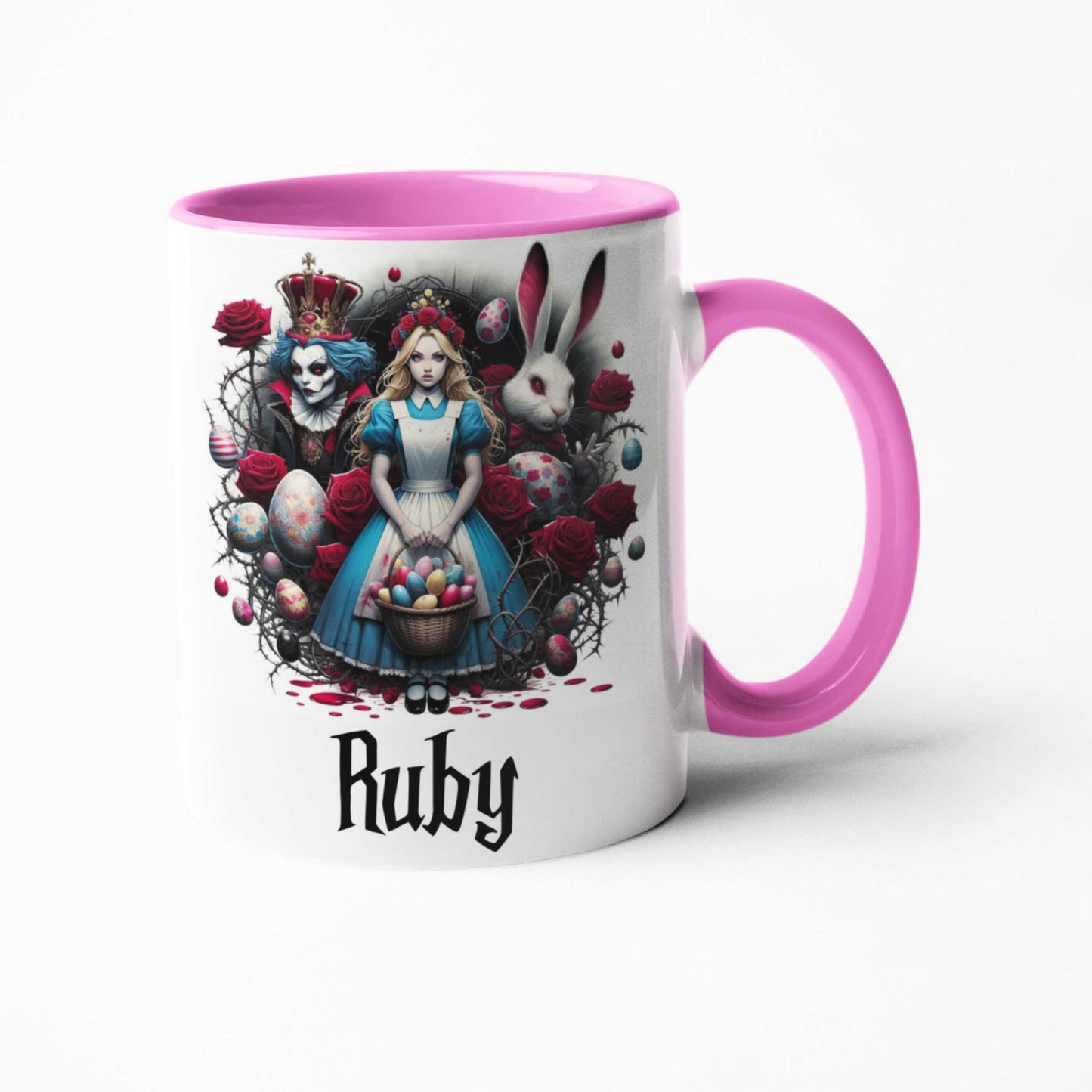 Easter Gifts | for Adults | for teens | Alice's Adventures in Wonderland | Big Coffee Mugs | Gothic Gifts | Roses and Thorns | Alternative Gifts