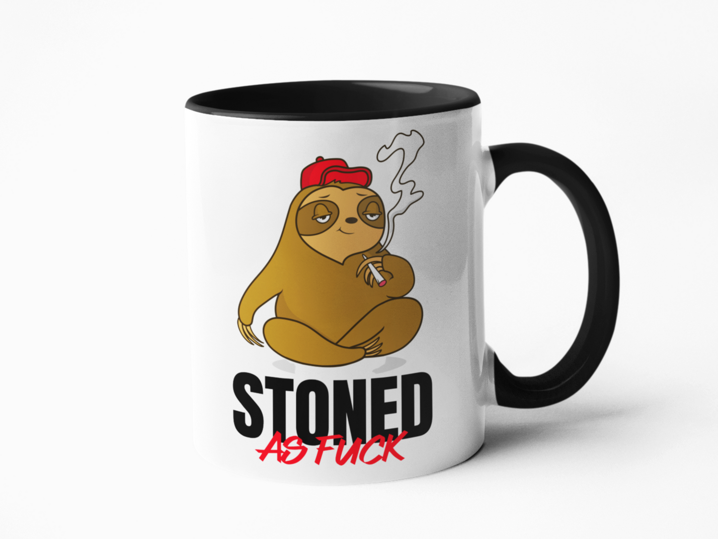 Stoned as fuck sloth coffee mug