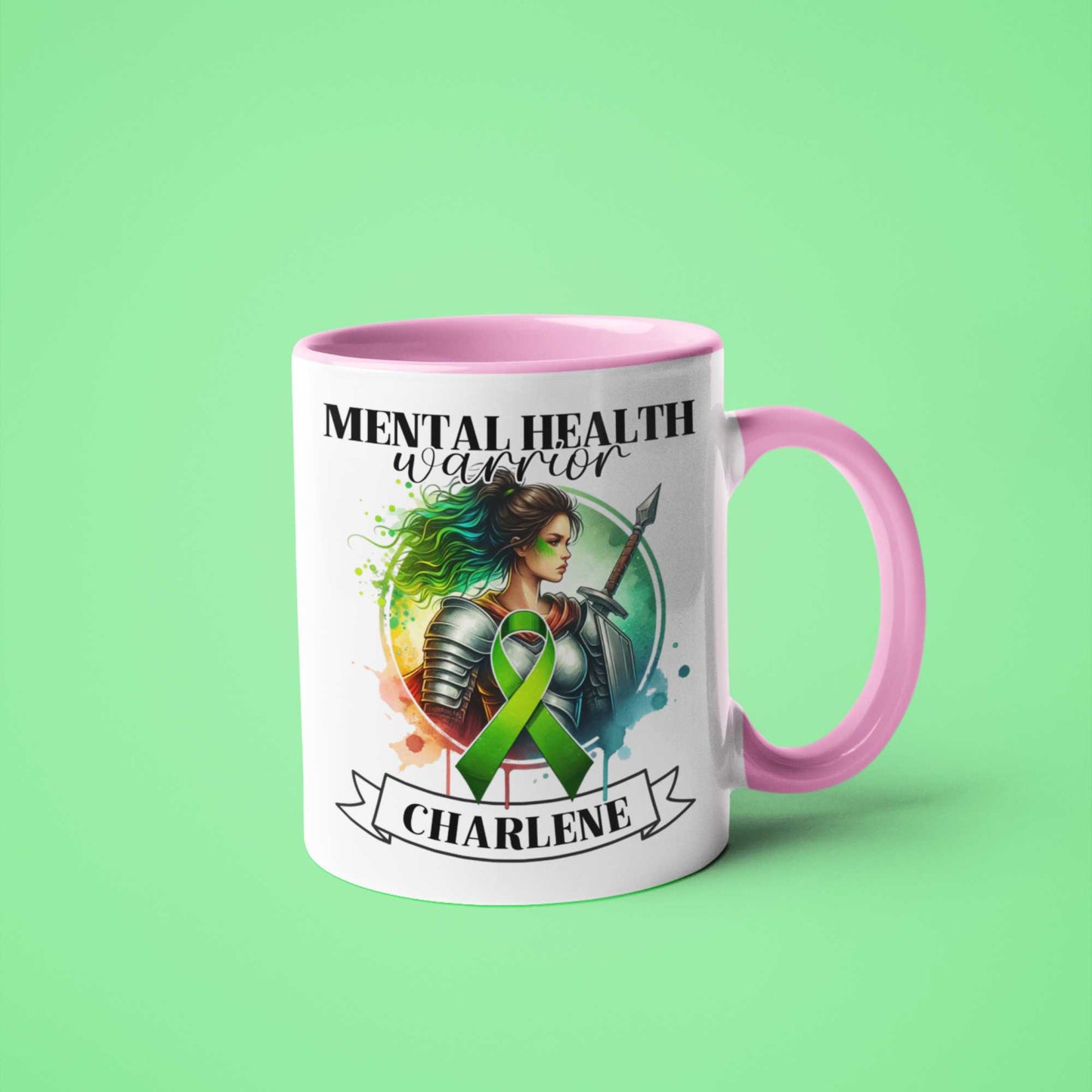 Mental Health Warrior Mug or Tumbler | Personalised Mental Health Awareness Gift | Perfect for Home, Office, or On-the-Go Heartfelt Christmas, Mother's Day, Birthday Gift for Mum, Daughter, Sister, Nan, Auntie & Friends
