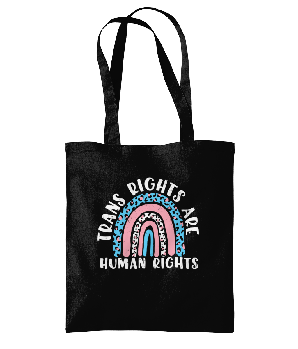 Trans rights are human rights tote bag
