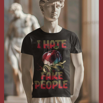 I hate people graphic tee funny Cotton T-Shirt