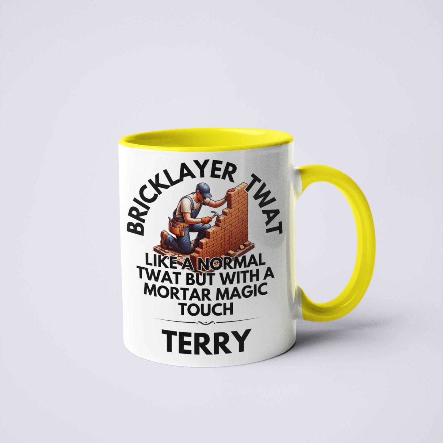 Bricklayer Twat Personalised Rude Funny Coffee Mug Gift