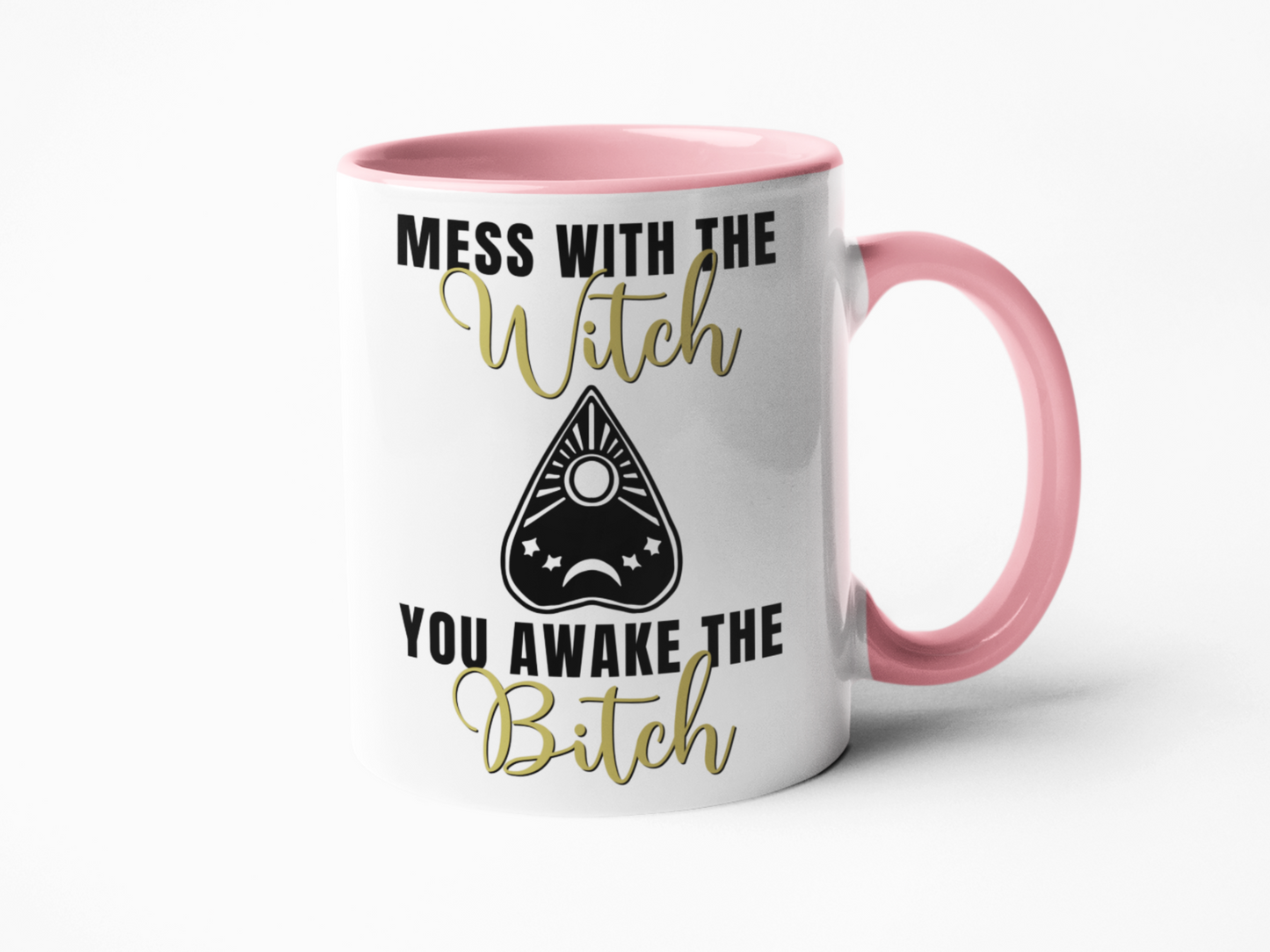 Mess with the witch funny coffee mug