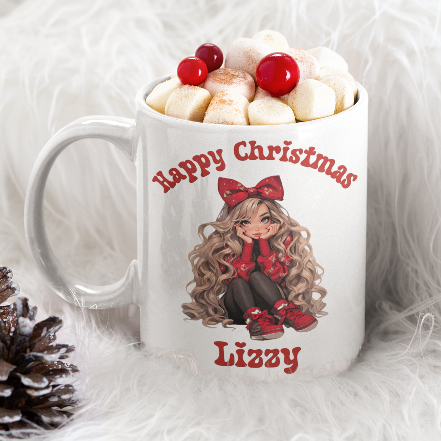 Cute Girly Personalised 11oz Mug