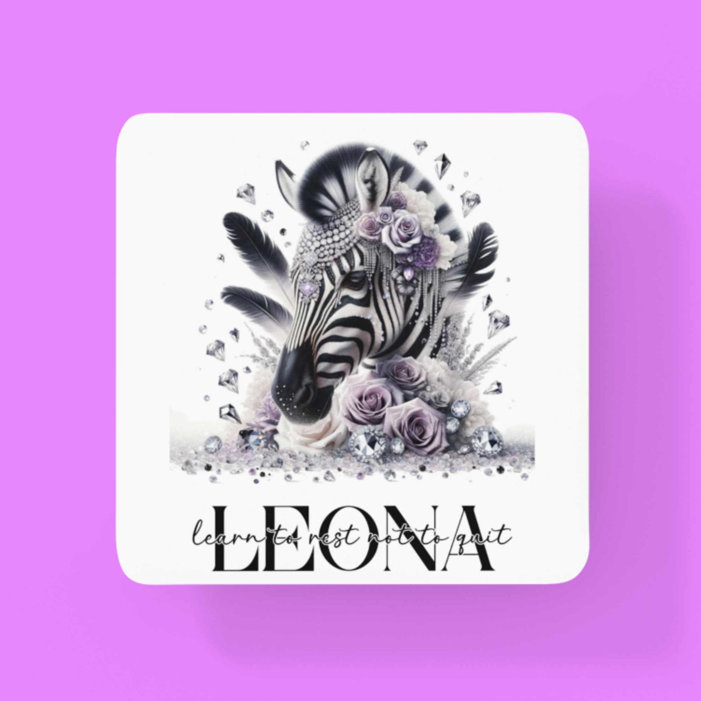 Chic Zebra & Floral Drinkware Set: Customisable Mugs in 11oz/15oz, 20oz Insulated Tumblers, Designer Coasters - Stylish Gifts for Nature Lovers