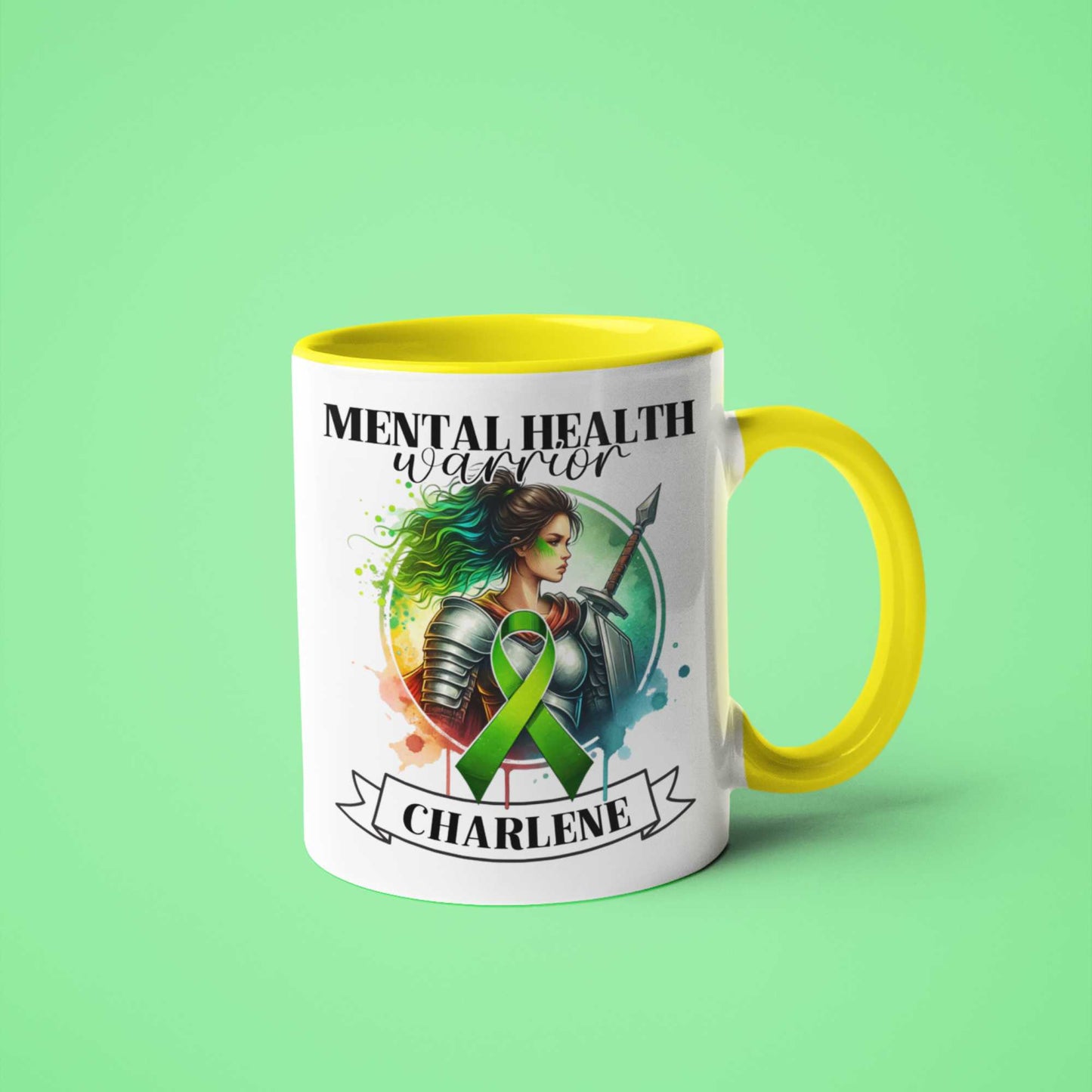 Mental Health Warrior Mug or Tumbler | Personalised Mental Health Awareness Gift | Perfect for Home, Office, or On-the-Go Heartfelt Christmas, Mother's Day, Birthday Gift for Mum, Daughter, Sister, Nan, Auntie & Friends