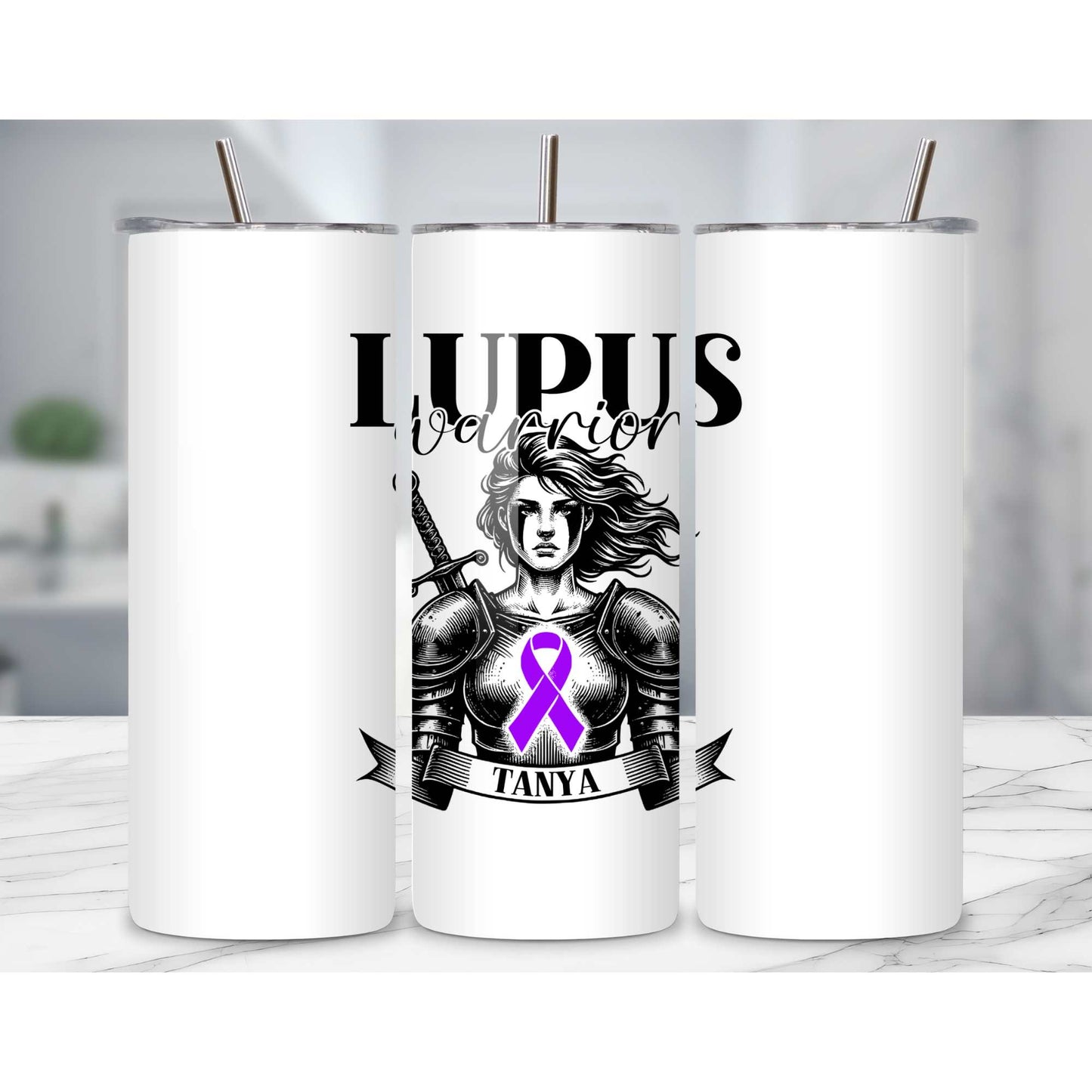 Lupus Warrior Personalised Mug - A Heartfelt Christmas, Mother's Day, Birthday Gift for Mum, Daughter, Sister, Nan, Auntie & Friends, Celebrating Strength and Awareness