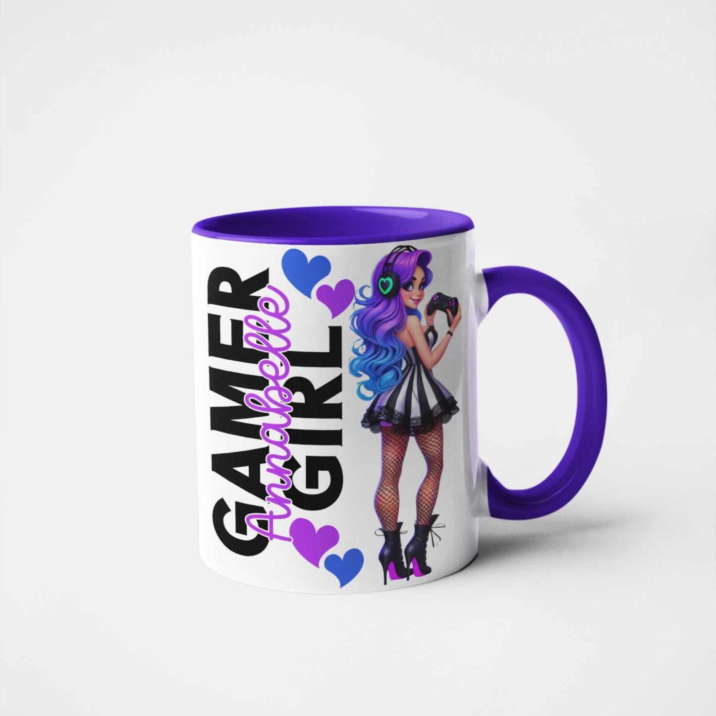 Gamer Girl Mug or Tumbler with Custom Name โ Personalised Gift for Her | Gaming Mug & Tumbler | Perfect Gift for Gamer Girls