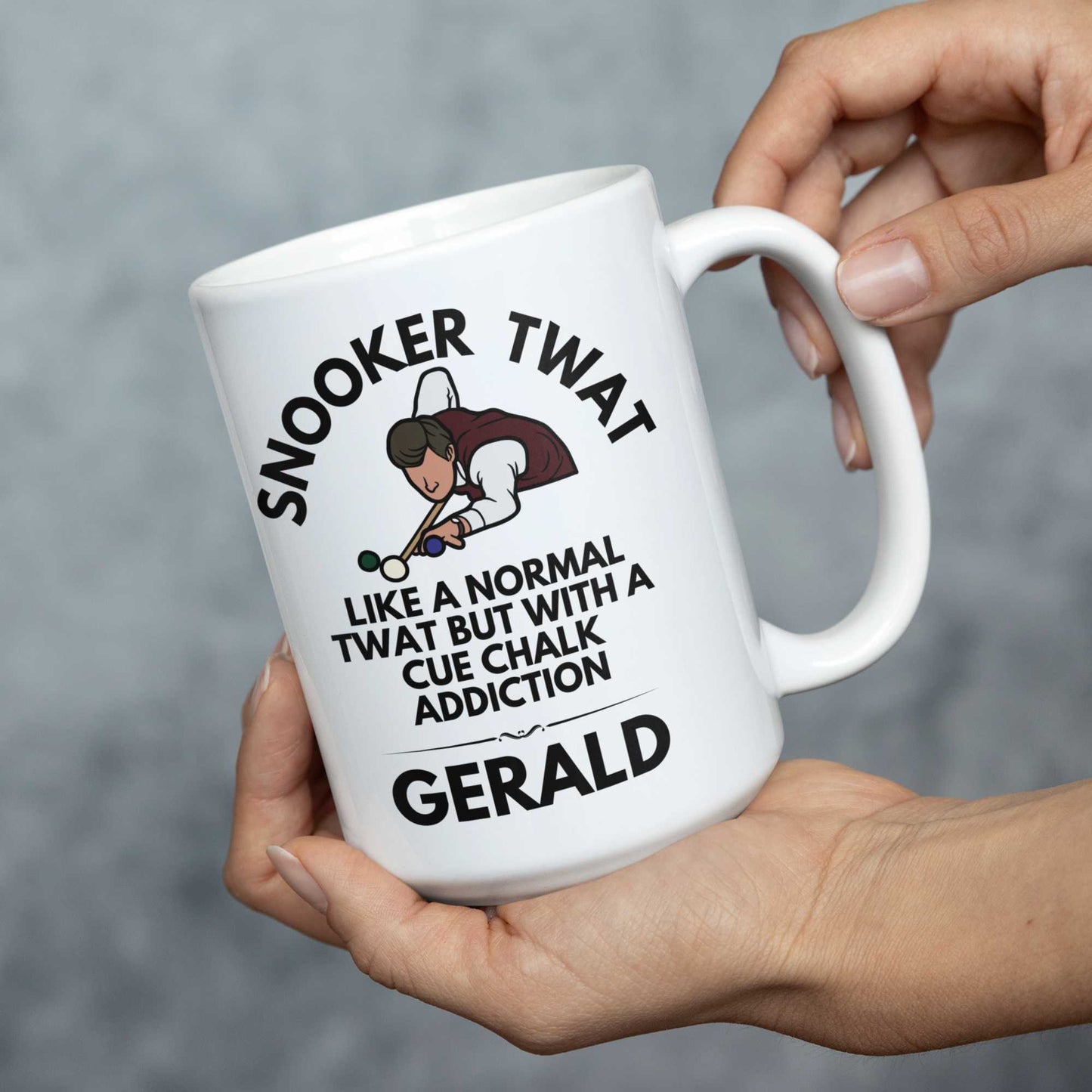 Snooker Twat Personalised Rude Funny Coffee Mug Gift for snooker players