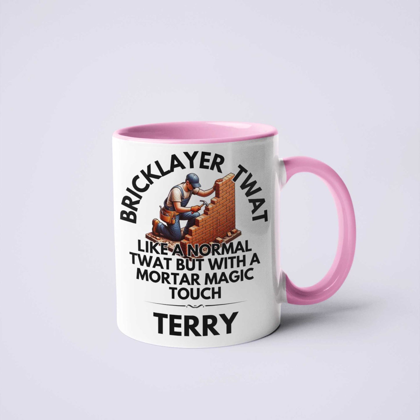 Bricklayer Twat Personalised Rude Funny Coffee Mug Gift