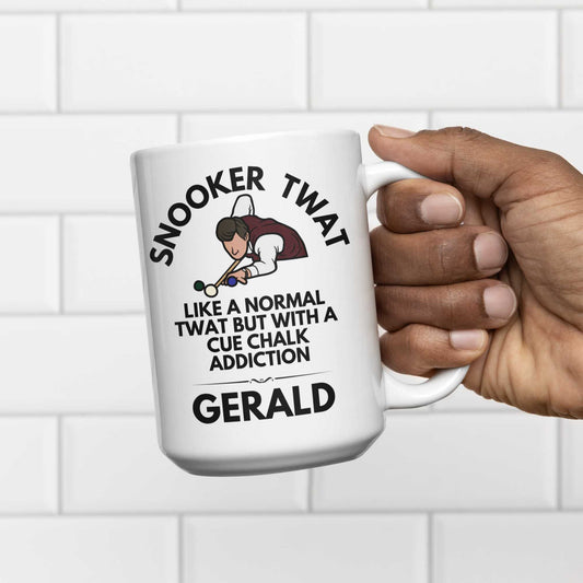Snooker Twat Personalised Rude Funny Coffee Mug Gift for snooker players