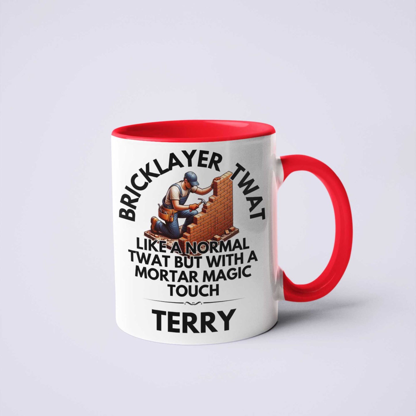 Bricklayer Twat Personalised Rude Funny Coffee Mug Gift