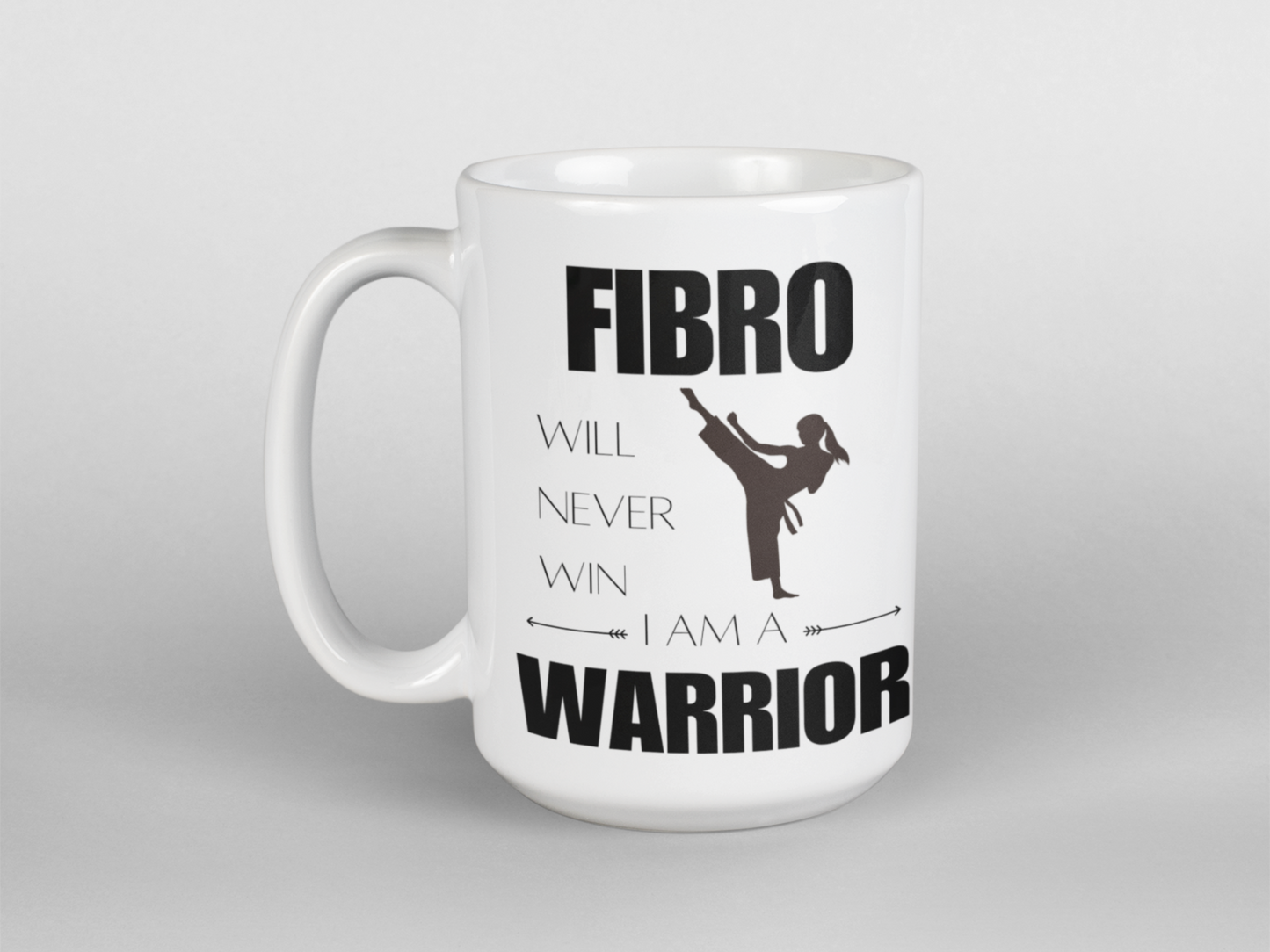 Fibromyalgia warrior coffee mug for women