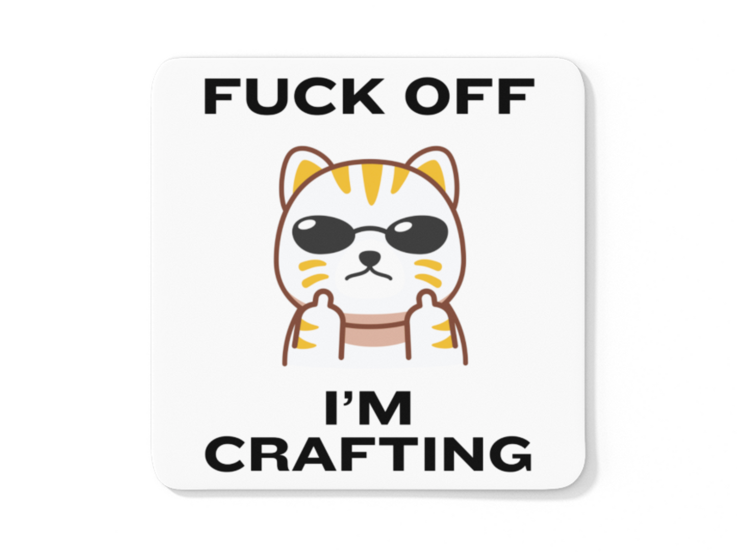Fuck off I'm crafting funny coffee mug