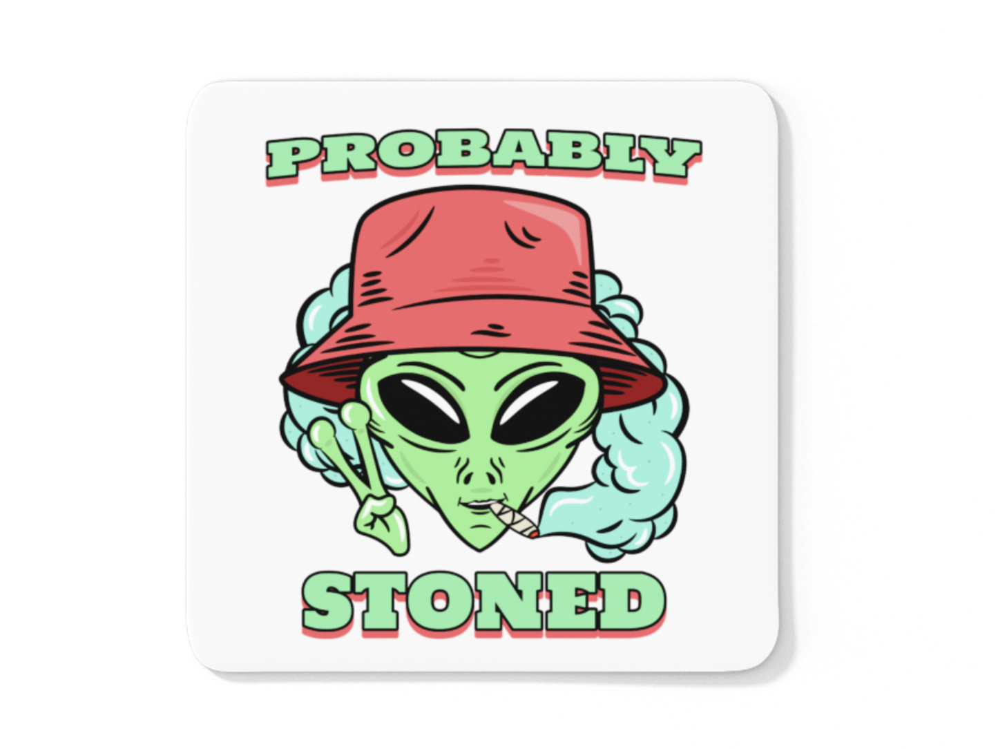 Probably stoned alien coffee mug