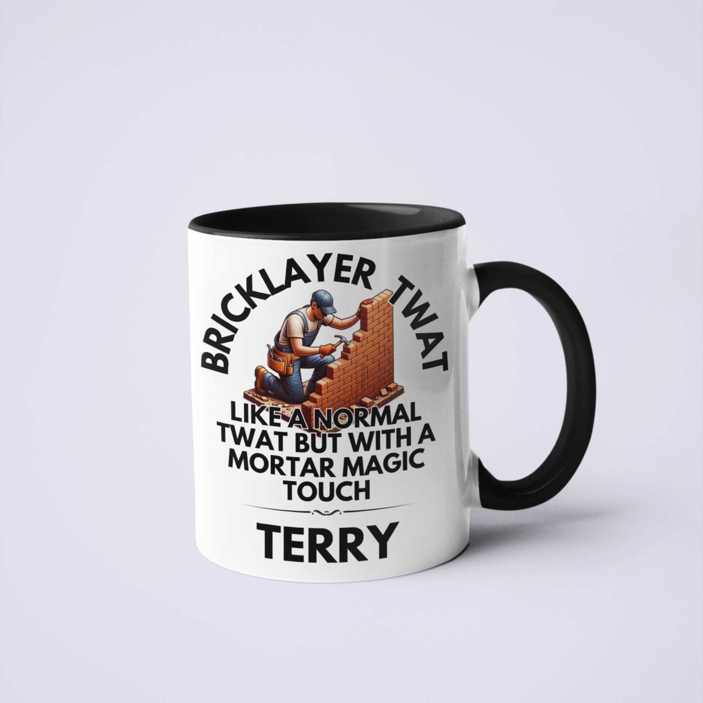 Bricklayer Twat Personalised Rude Funny Coffee Mug Gift