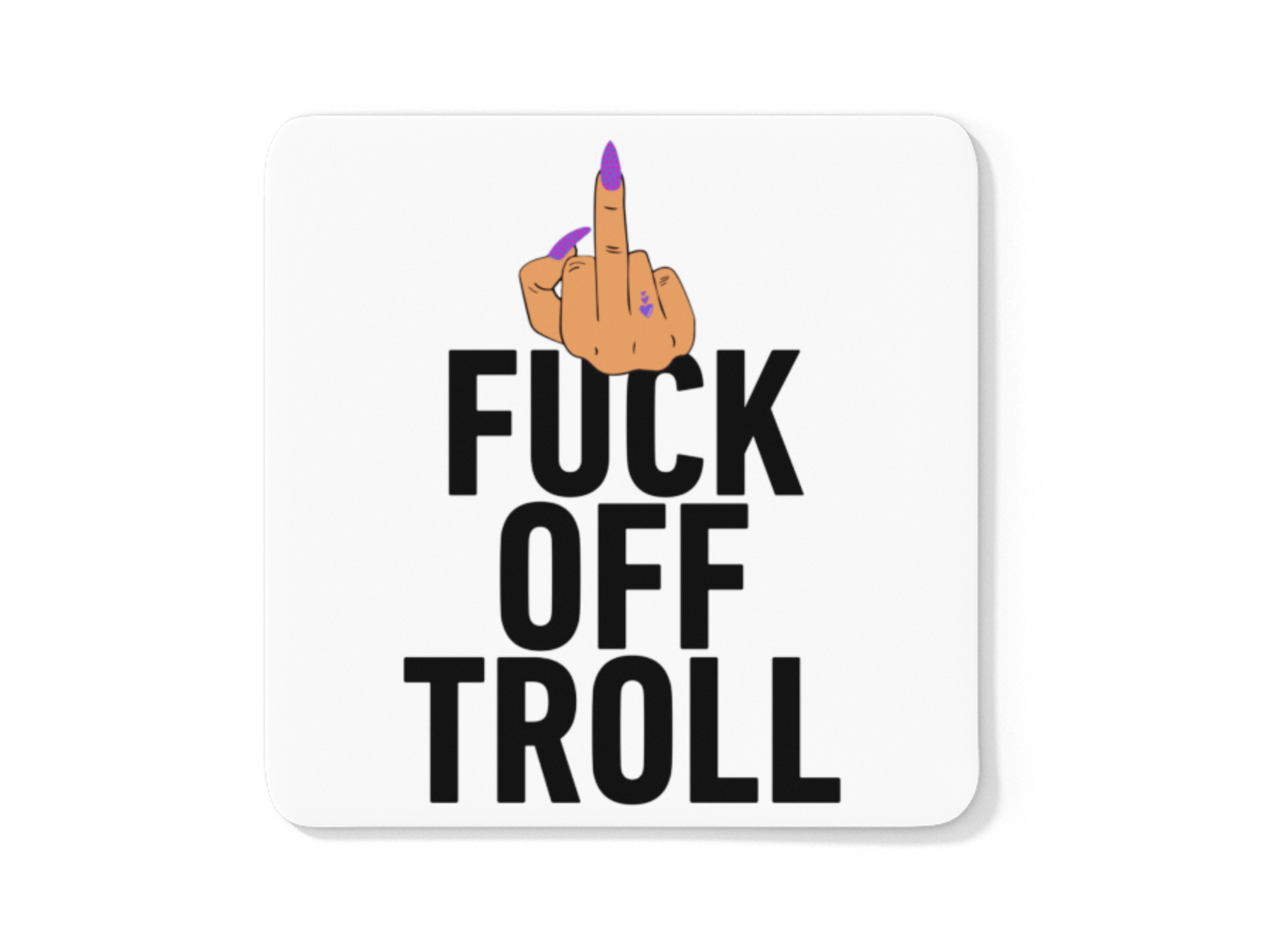 Fuck off troll funny coffee mug