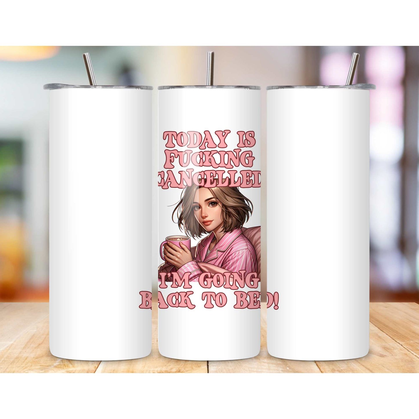 Today Is cancelled Going back to Bed Funny Mug for Her Birthday Gift for Best Friend Sister Gifts Pink Gifts for Her