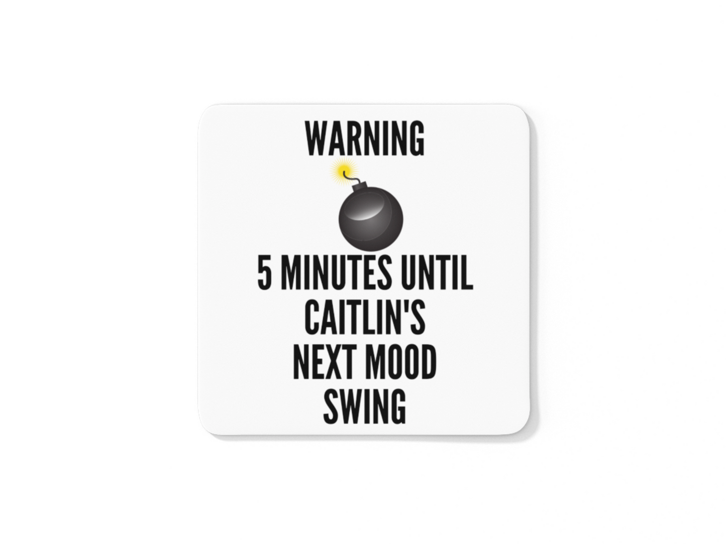 Personalised Rude Sweary Coffee Mug: '5 Minutes Until Next Mood Swing' Design - Available in 11oz & 15oz | Customisable, Microwave & Dishwasher Safe