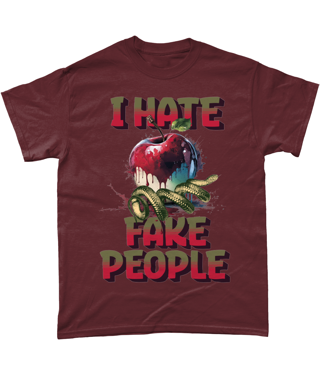 I hate people graphic tee funny Cotton T-Shirt