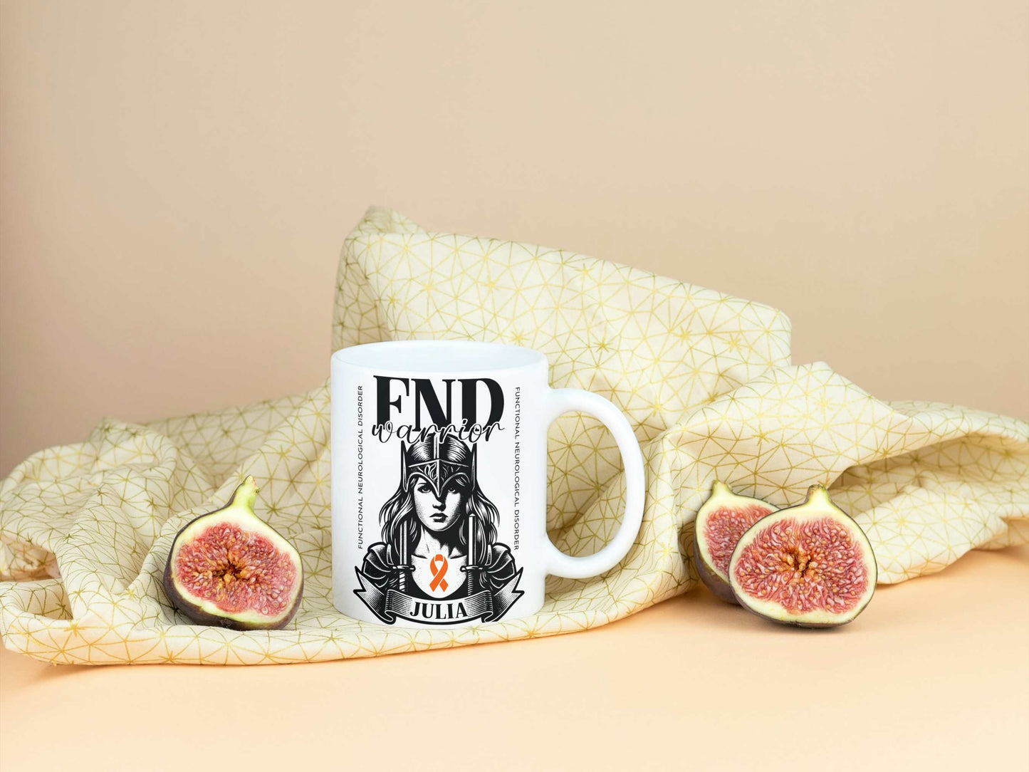 FND Warrior Personalised Mug - A Heartfelt Christmas, Mother's Day, Birthday Gift for Mum, Daughter, Sister, Nan, Auntie & Friends, Celebrating Strength and Awareness