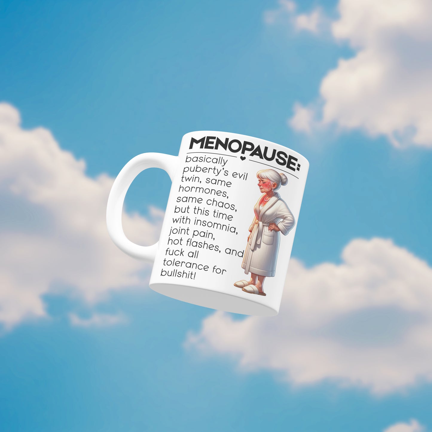 Funny menopause mug gift hot flash coffee cup Christmas present for her