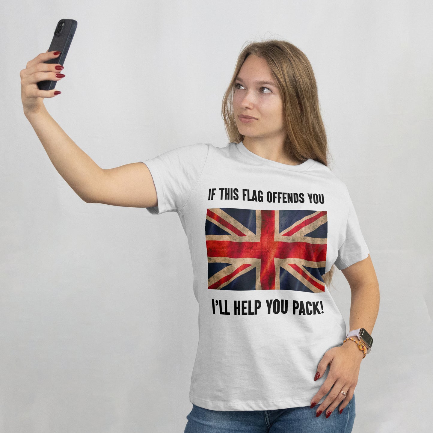 If This Flag Offends You T-Shirt | Funny British Flag Tee | UK Pride Shirt | Patriotic Banter Top