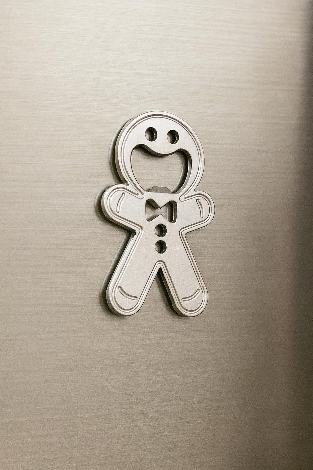 Gingerbread Man Bottle Opener Fridge Magnet – Christmas Stocking Filler Gift UK